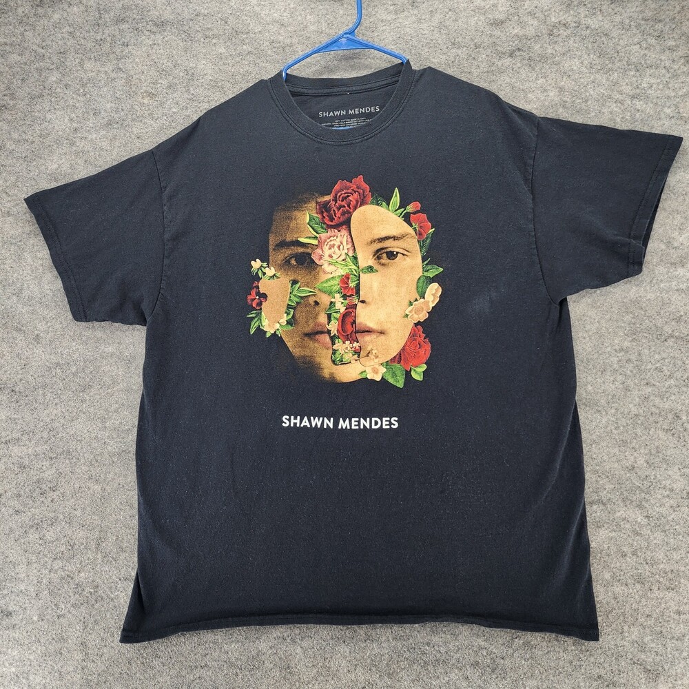 Shawn Mendes Shirt Mens XL Short Sleeve Black